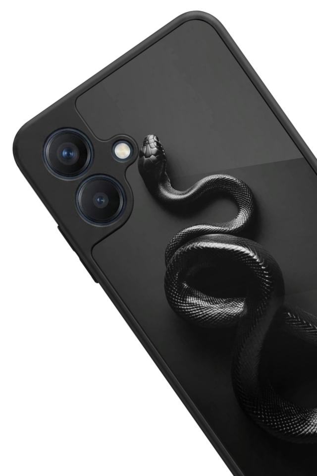 Samsung Galaxy A07 Uyumlu Yılan Tasarımlı Glossy Premium Kılıf