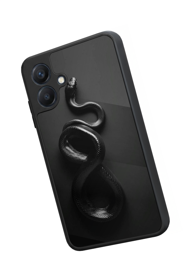 Samsung Galaxy A07 Uyumlu Yılan Tasarımlı Glossy Premium Kılıf