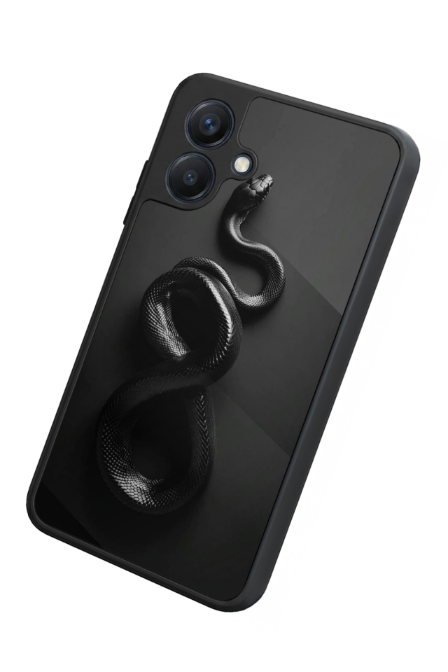 Samsung Galaxy A07 Uyumlu Yılan Tasarımlı Glossy Premium Kılıf