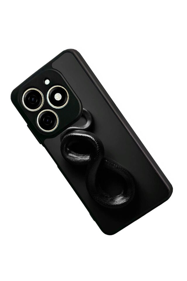 Infınıx Smart 8 Pro Uyumlu Yılan Tasarımlı Glossy Premium Kılıf