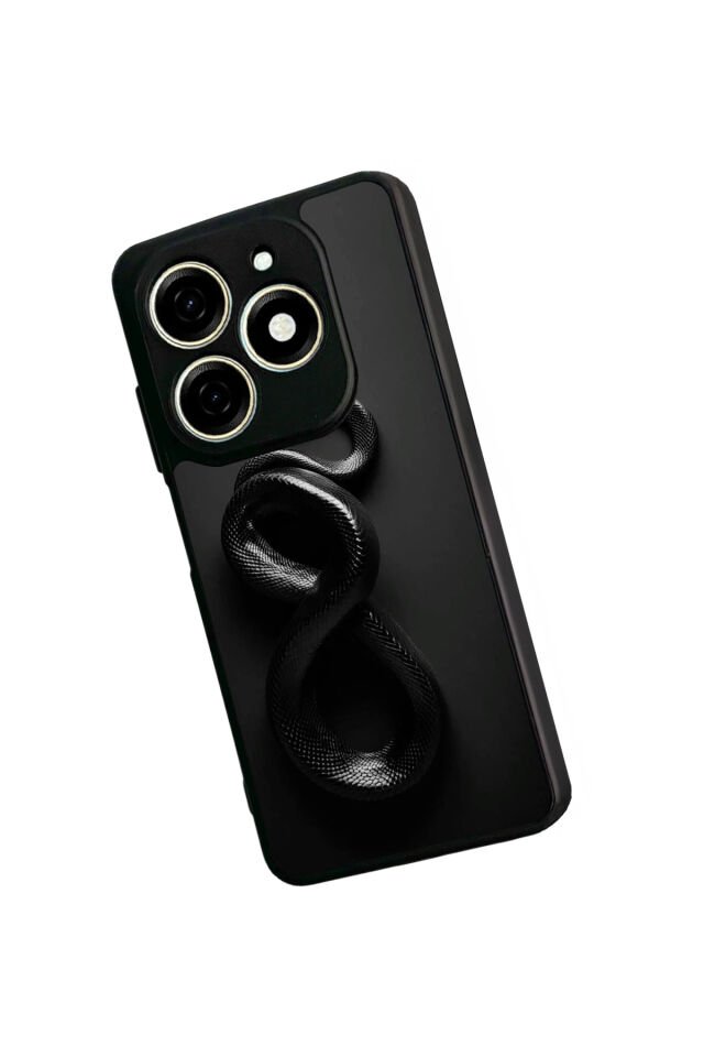 Infınıx Smart 8 Pro Uyumlu Yılan Tasarımlı Glossy Premium Kılıf