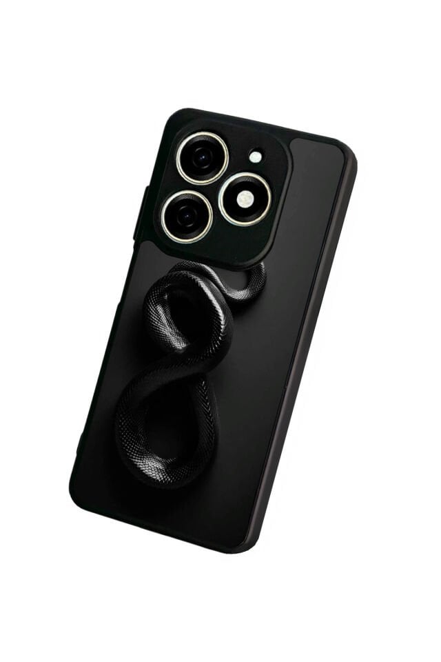 Infınıx Smart 8 Pro Uyumlu Yılan Tasarımlı Glossy Premium Kılıf