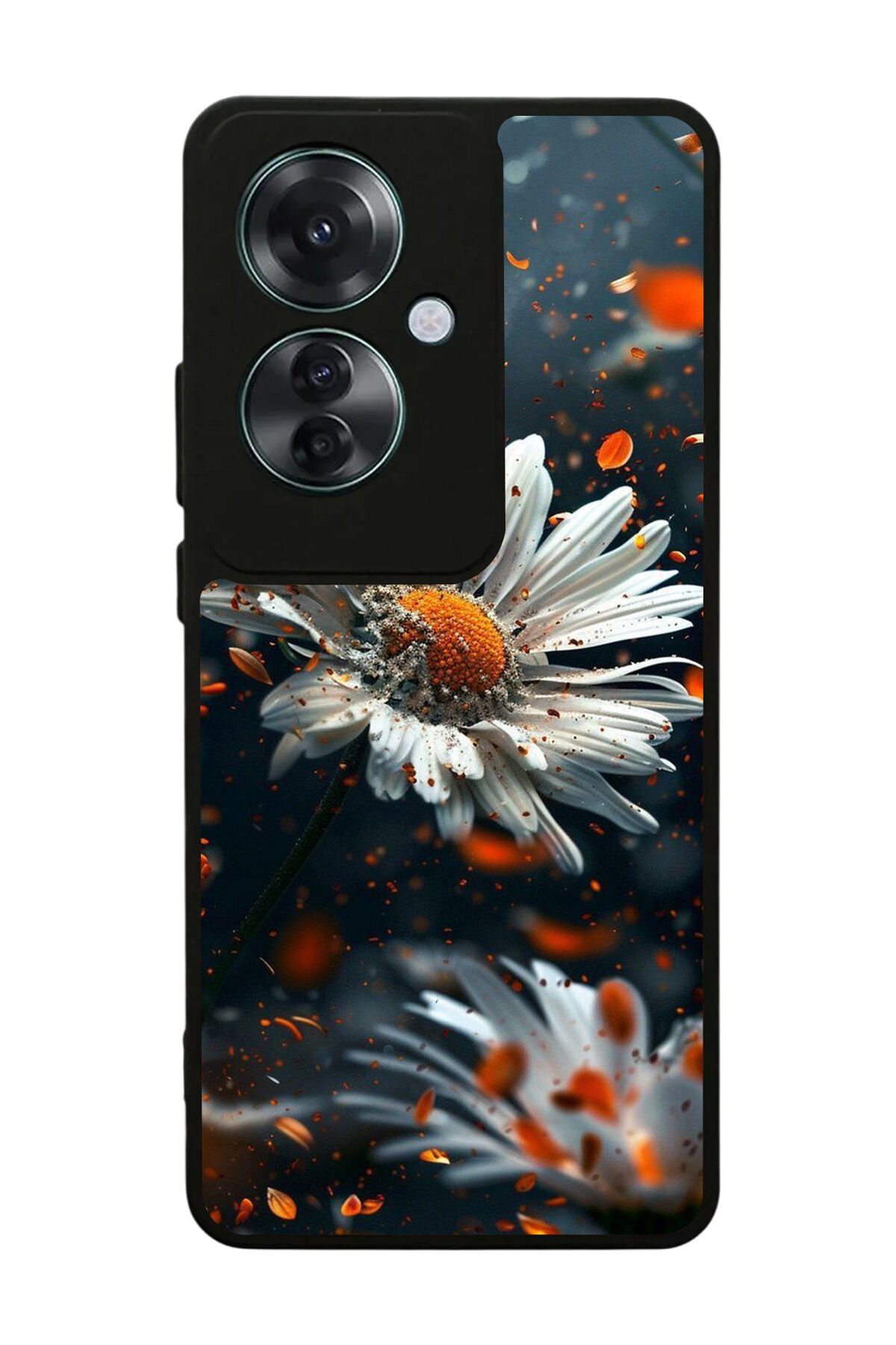 Oppo Reno 11F Uyumlu Cicek Tasarımlı Glossy Premium Kılıf