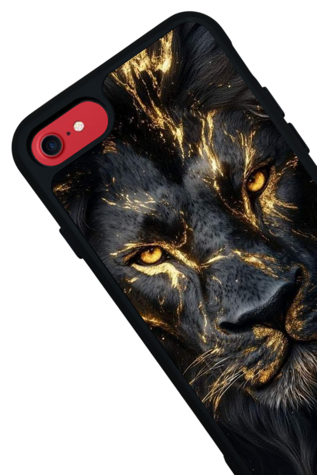 iPhone 7 Uyumlu Aslan Tasarımlı Glossy Premium Kılıf