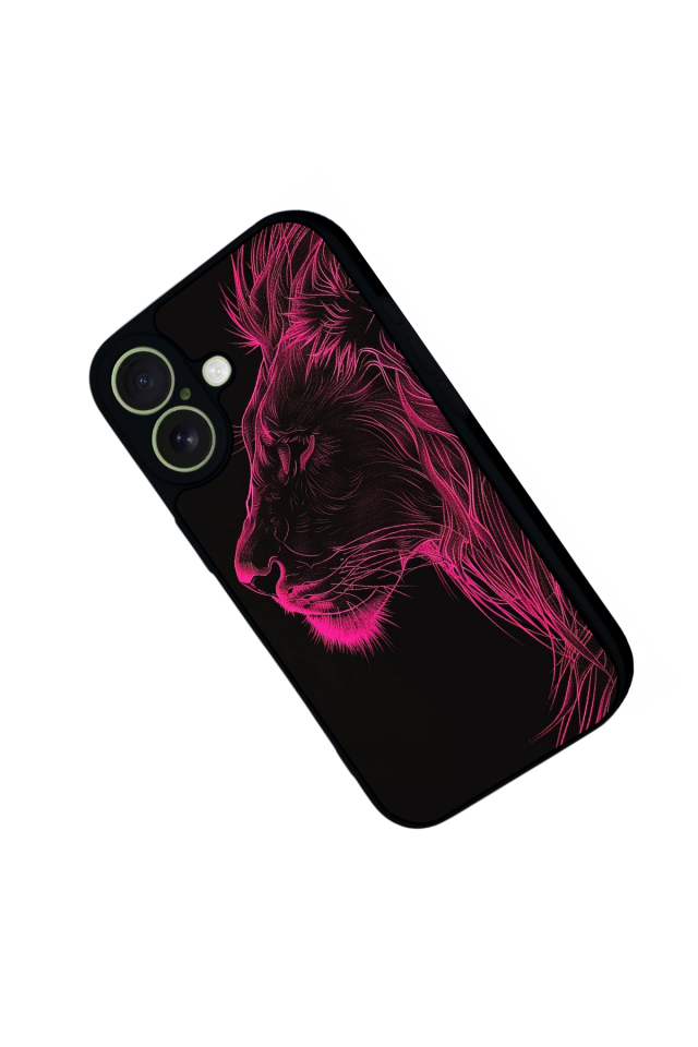 iPhone 17 Uyumlu Aslan Tasarımlı Glossy Premium Kılıf