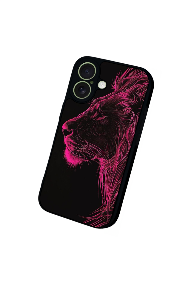 iPhone 17 Uyumlu Aslan Tasarımlı Glossy Premium Kılıf