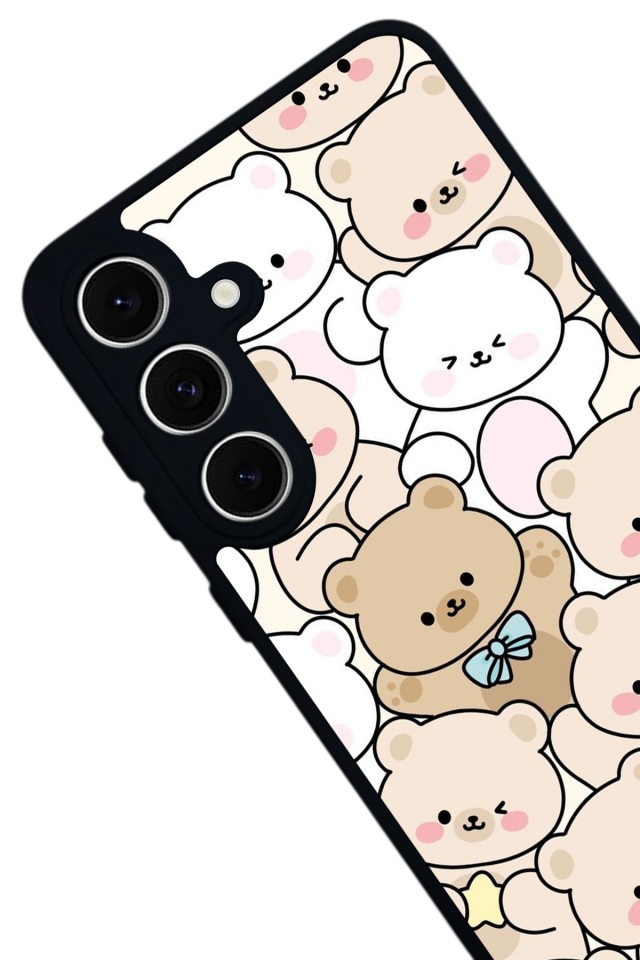 Samsung Galaxy A16 Uyumlu Ayı Tasarımlı Glossy Premium Kılıf