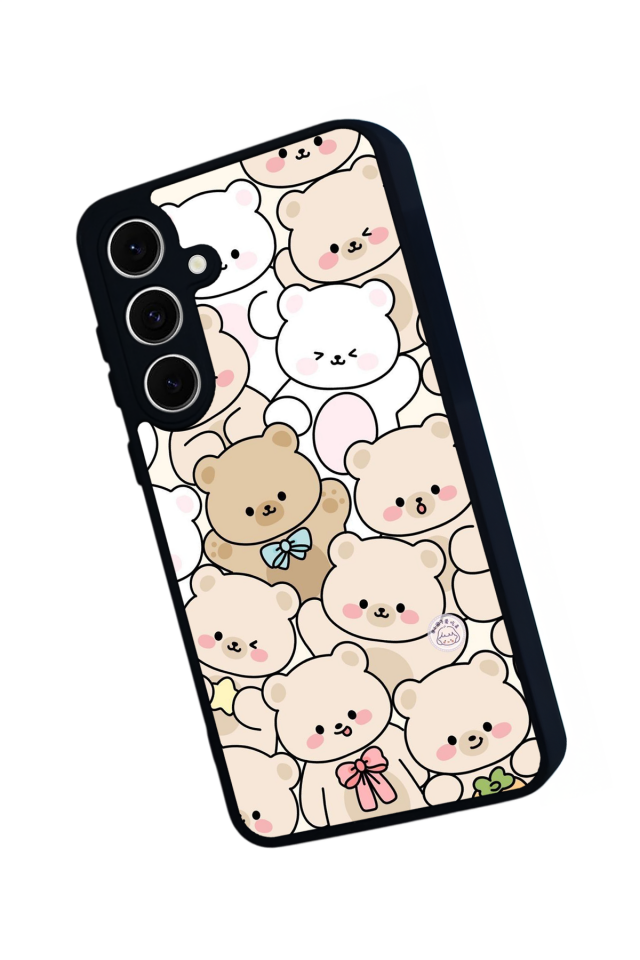 Samsung Galaxy A16 Uyumlu Ayı Tasarımlı Glossy Premium Kılıf