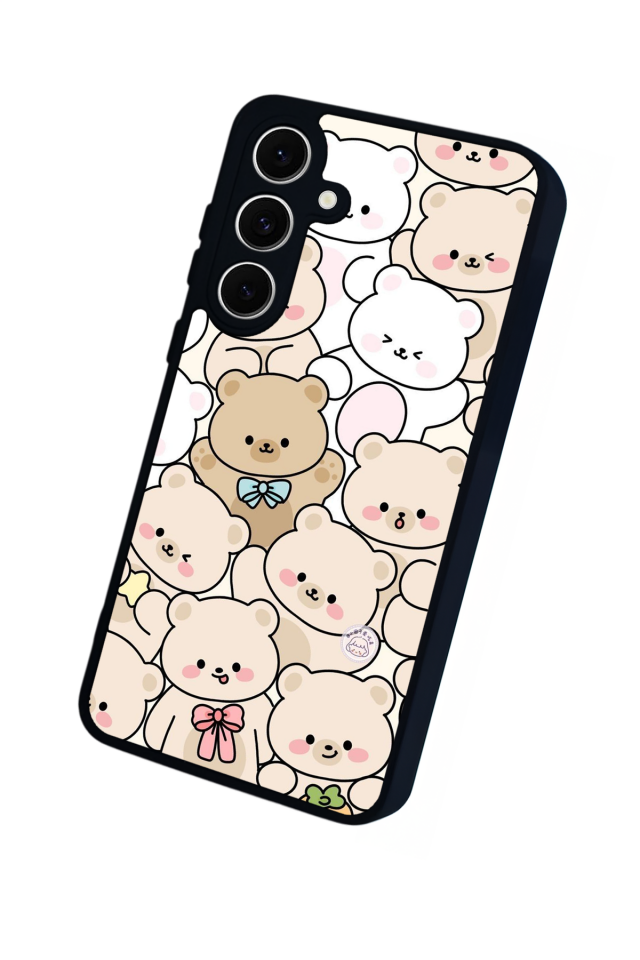 Samsung Galaxy A16 Uyumlu Ayı Tasarımlı Glossy Premium Kılıf