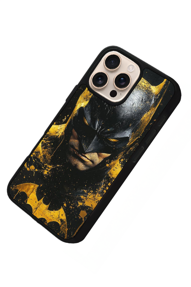 iPhone 15 Pro Uyumlu Batman Tasarımlı Glossy Premium Kılıf