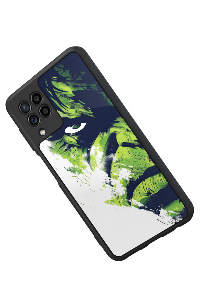Samsung Galaxy M32 Uyumlu Hulk Tasarımlı Glossy Premium Kılıf