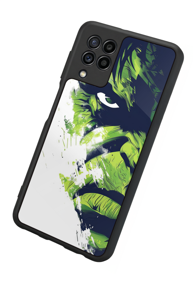 Samsung Galaxy M32 Uyumlu Hulk Tasarımlı Glossy Premium Kılıf