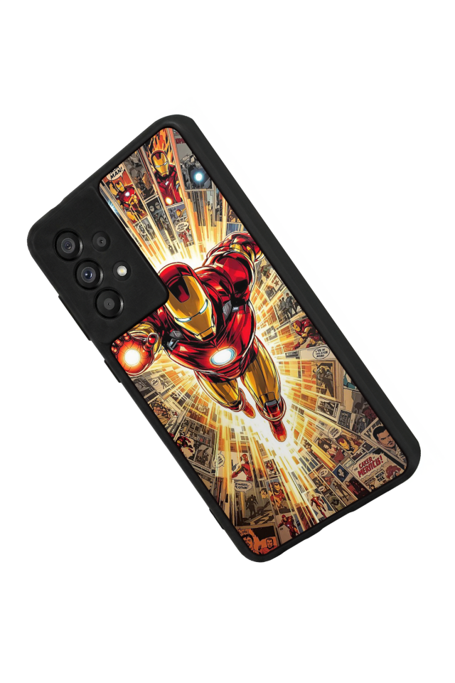 Samsung Galaxy A73 Uyumlu Iron Man ( Demir Adam ) Tasarımlı Glossy Premium Kılıf