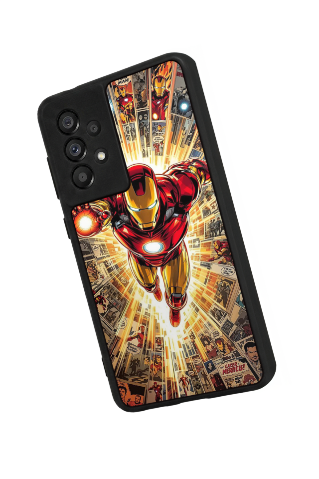 Samsung Galaxy A73 Uyumlu Iron Man ( Demir Adam ) Tasarımlı Glossy Premium Kılıf