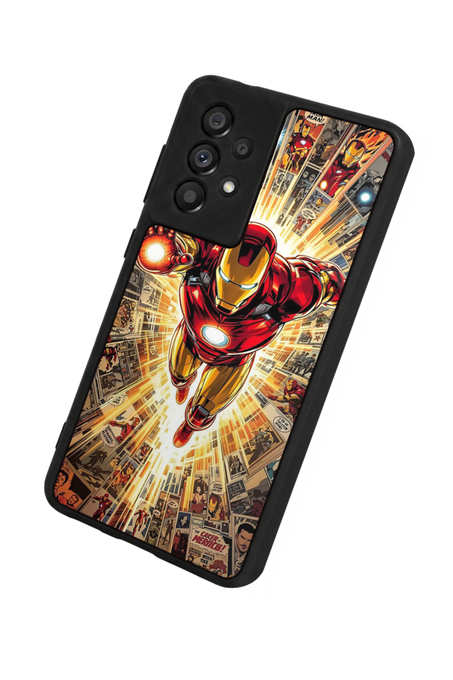 Samsung Galaxy A73 Uyumlu Iron Man ( Demir Adam ) Tasarımlı Glossy Premium Kılıf
