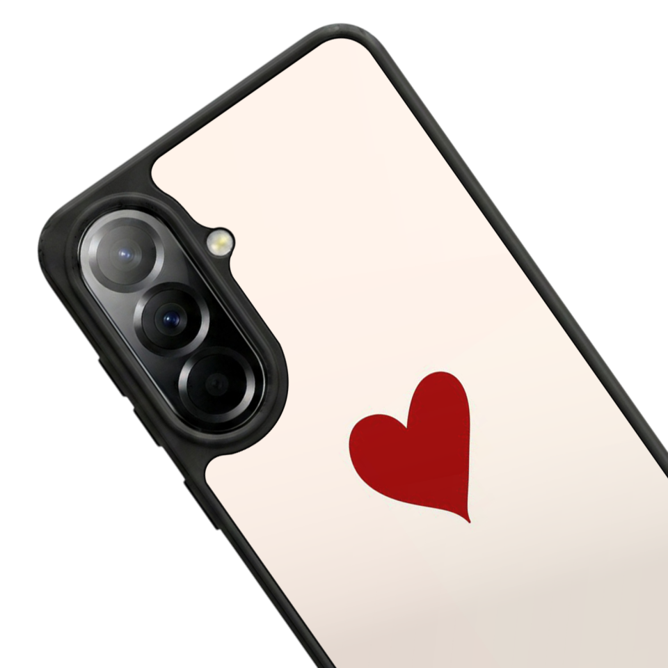 Samsung Galaxy A37 Uyumlu Kalp Love Tasarımlı Glossy Premium Kılıf