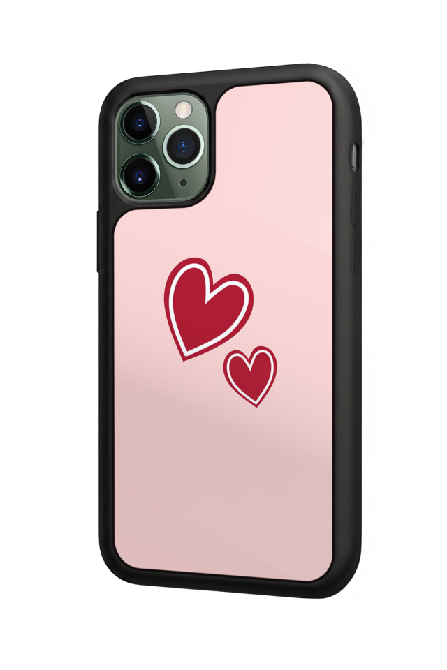 iPhone 11 Pro Max Uyumlu Kalp Love Tasarımlı Glossy Premium Kılıf