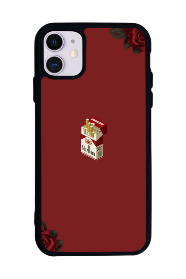 iPhone 11 Uyumlu Kirmizi Tasarımlı Glossy Premium Kılıf