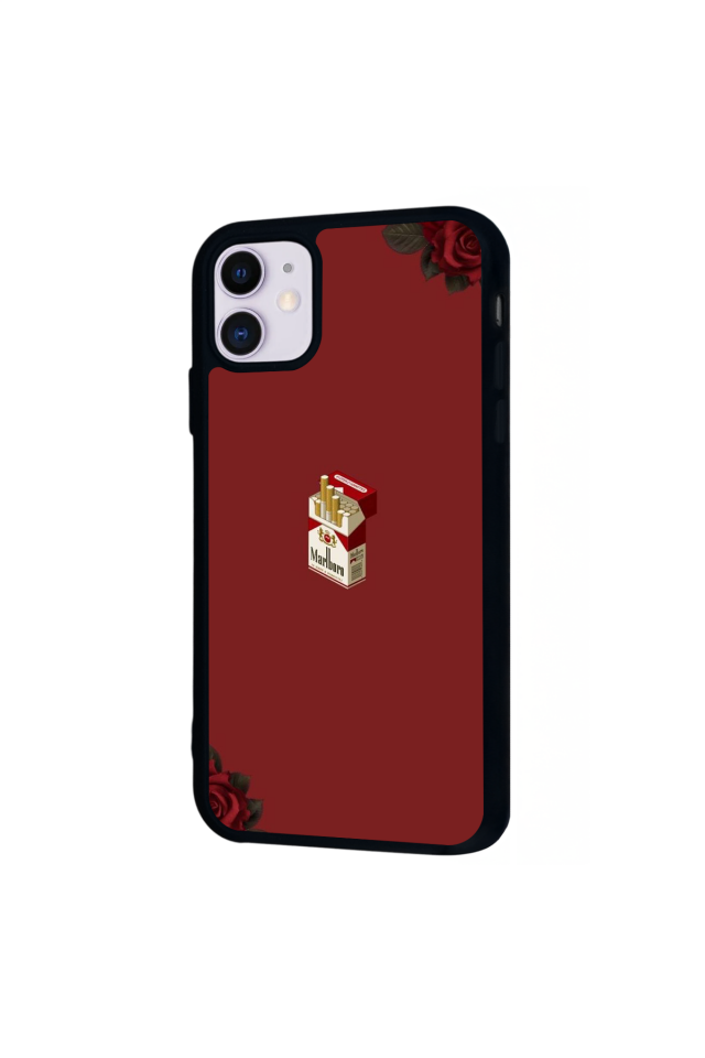 iPhone 11 Uyumlu Kirmizi Tasarımlı Glossy Premium Kılıf