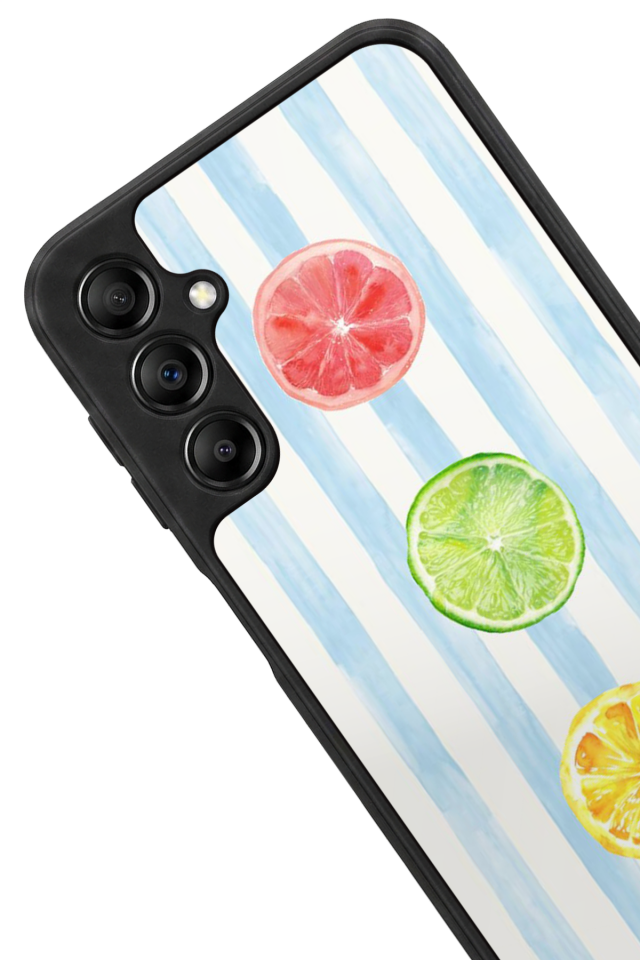 Samsung Galaxy A14 Uyumlu Limon Tasarımlı Glossy Premium Kılıf