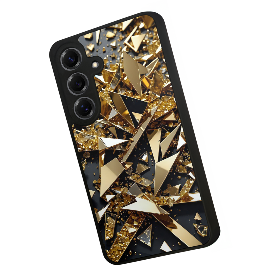 Samsung Galaxy S25 Uyumlu Mermer Marble Tasarımlı Glossy Premium Kılıf