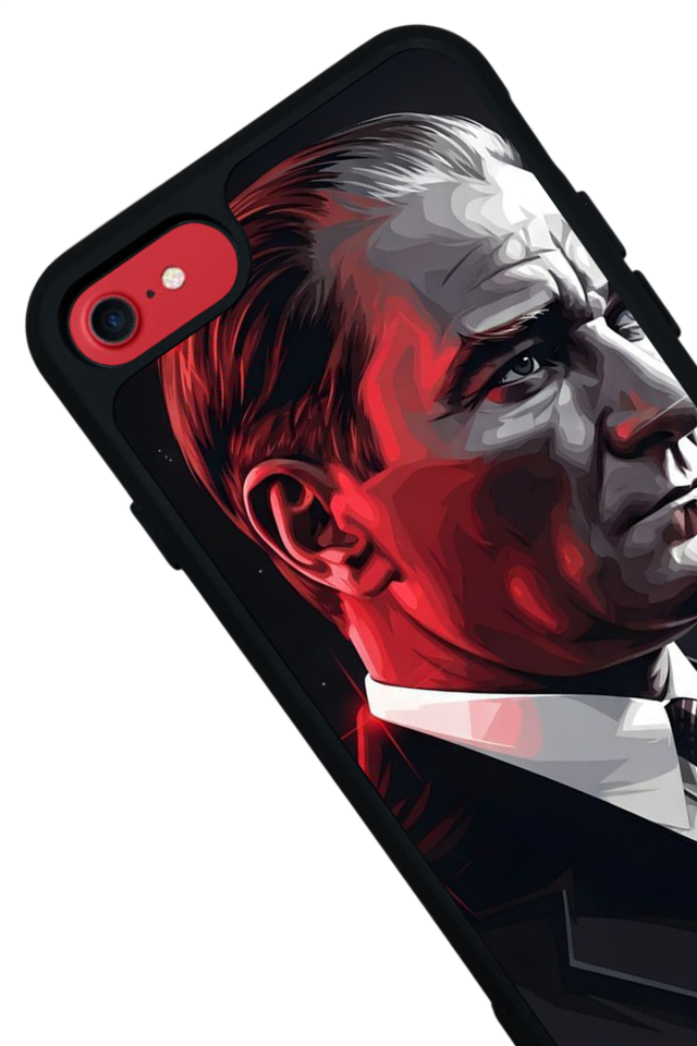 iPhone SE Uyumlu Mustafa Kemal Ataturk Tasarımlı Glossy Premium Kılıf