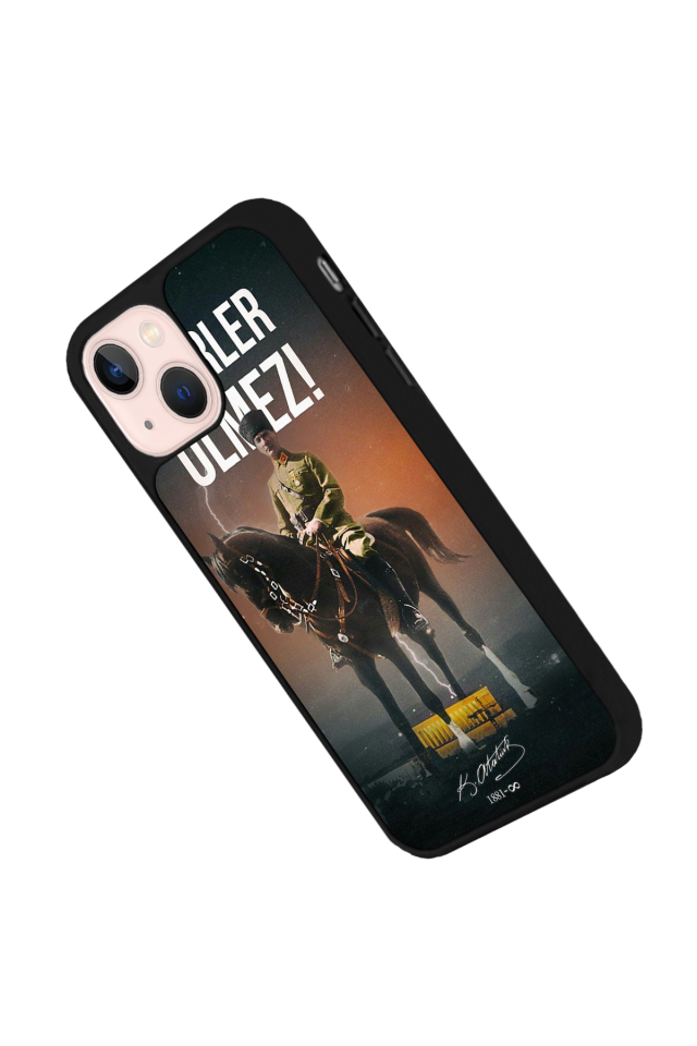 iPhone 15 Uyumlu Mustafa Kemal Ataturk Tasarımlı Glossy Premium Kılıf