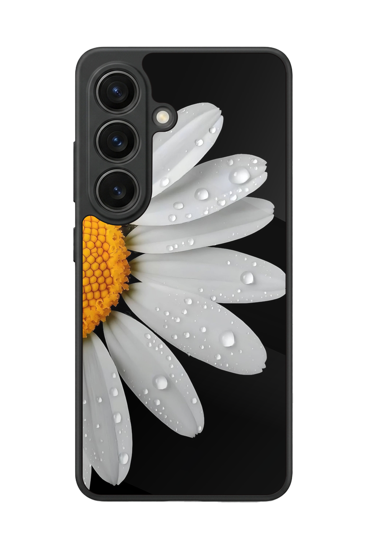 Samsung Galaxy S26 Uyumlu Papatya Tasarımlı Glossy Premium Kılıf