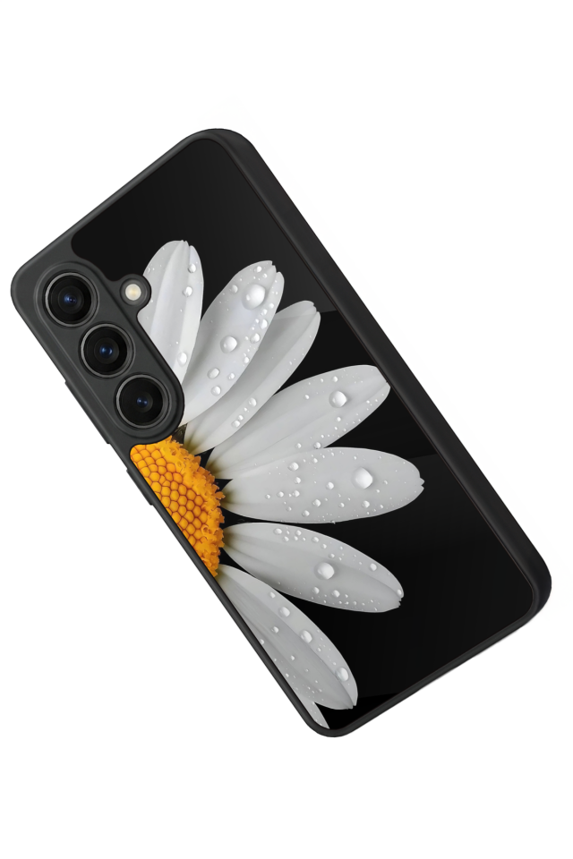 Samsung Galaxy S26 Uyumlu Papatya Tasarımlı Glossy Premium Kılıf