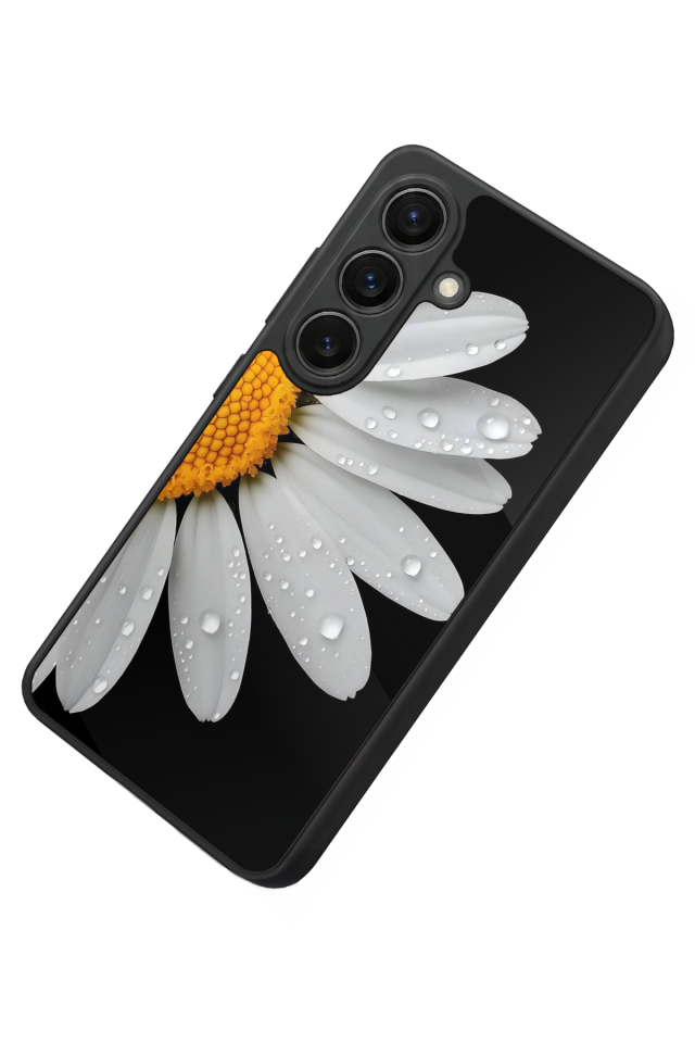 Samsung Galaxy S26 Uyumlu Papatya Tasarımlı Glossy Premium Kılıf