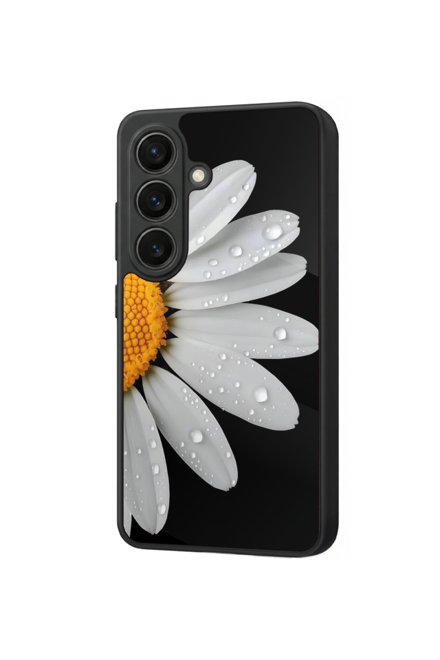Samsung Galaxy S26 Uyumlu Papatya Tasarımlı Glossy Premium Kılıf