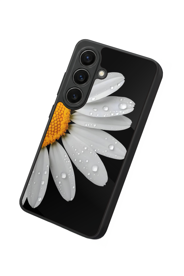 Samsung Galaxy S26 Uyumlu Papatya Tasarımlı Glossy Premium Kılıf