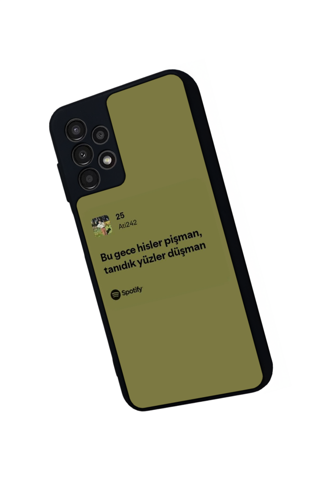Samsung Galaxy A13 Uyumlu Sarki Sozleri Tasarımlı Glossy Premium Kılıf