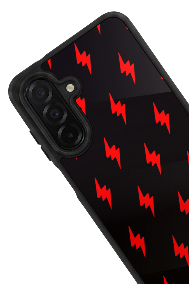 Samsung Galaxy A56 Uyumlu Simsek Tasarımlı Glossy Premium Kılıf