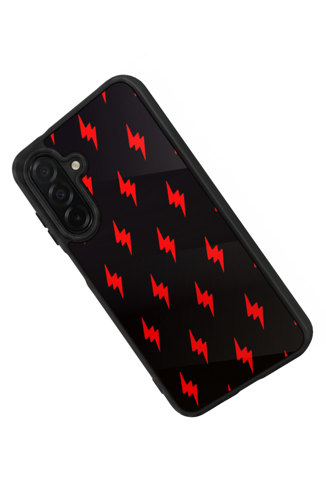 Samsung Galaxy A56 Uyumlu Simsek Tasarımlı Glossy Premium Kılıf