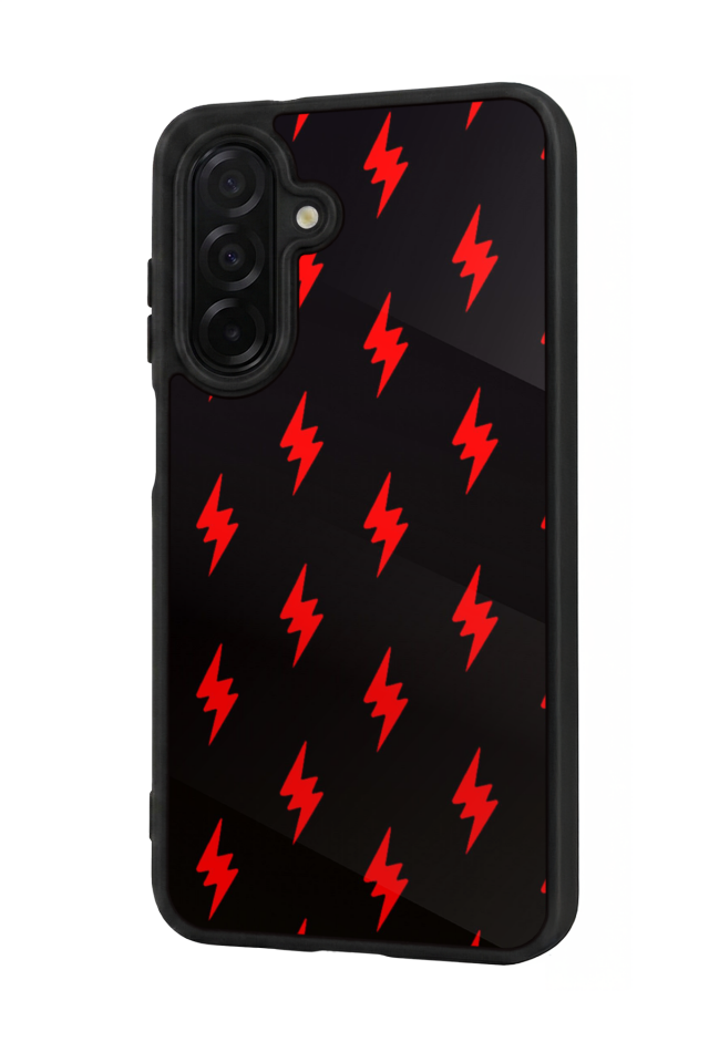 Samsung Galaxy A56 Uyumlu Simsek Tasarımlı Glossy Premium Kılıf