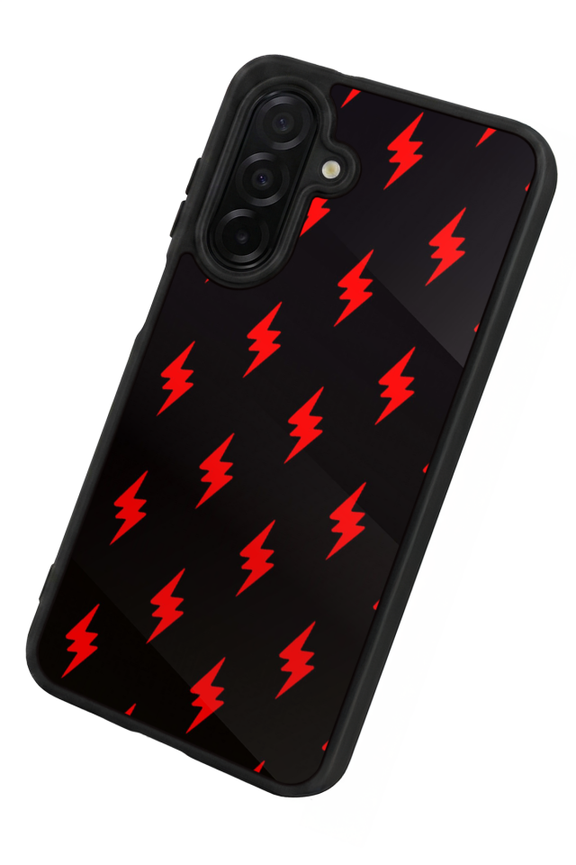 Samsung Galaxy A56 Uyumlu Simsek Tasarımlı Glossy Premium Kılıf