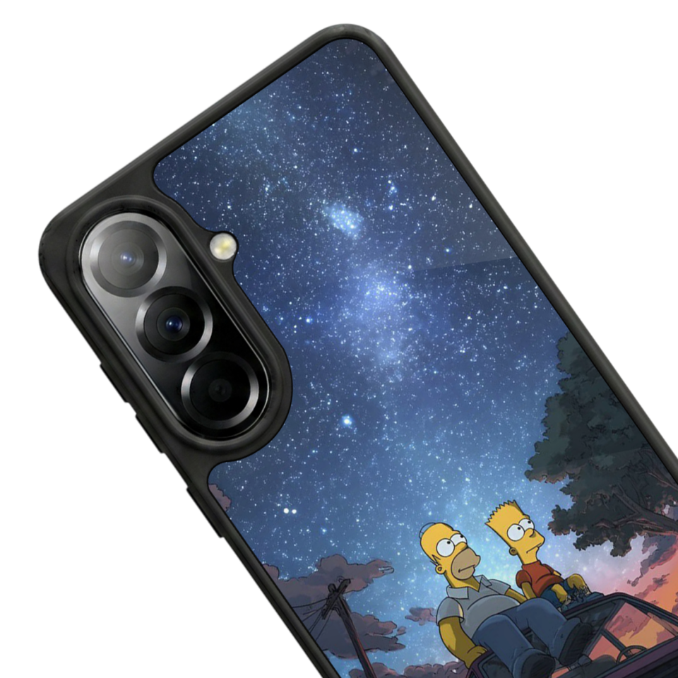 Samsung Galaxy A57 Uyumlu The Simpsons Tasarımlı Glossy Premium Kılıf