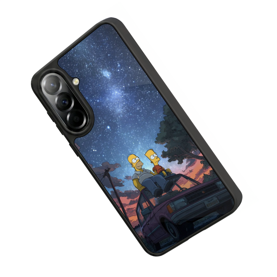 Samsung Galaxy A57 Uyumlu The Simpsons Tasarımlı Glossy Premium Kılıf