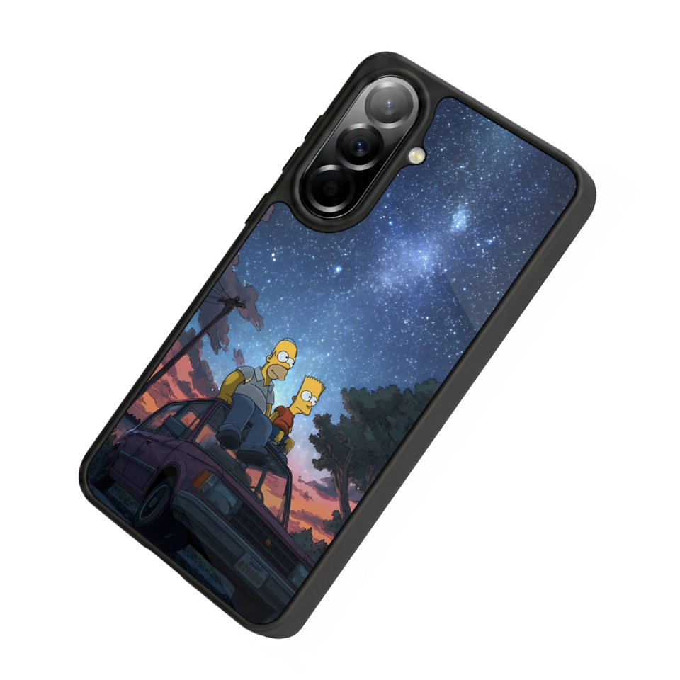 Samsung Galaxy A57 Uyumlu The Simpsons Tasarımlı Glossy Premium Kılıf