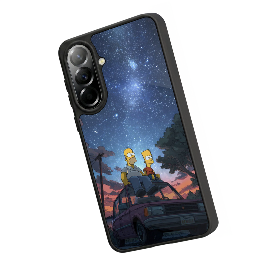 Samsung Galaxy A57 Uyumlu The Simpsons Tasarımlı Glossy Premium Kılıf