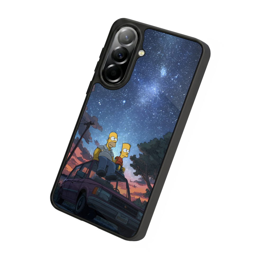 Samsung Galaxy A57 Uyumlu The Simpsons Tasarımlı Glossy Premium Kılıf