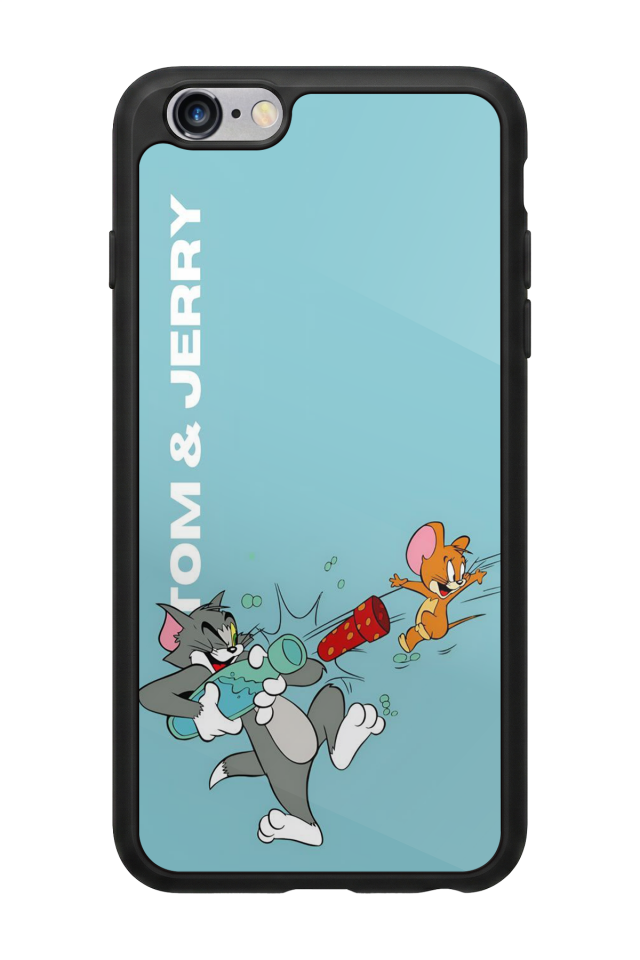 iPhone 6s Plus Uyumlu Tom And Jerry Tasarımlı Glossy Premium Kılıf