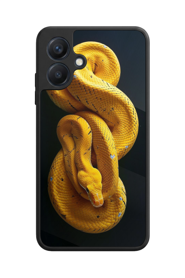 Samsung Galaxy A07 Uyumlu Yılan Tasarımlı Glossy Premium Kılıf