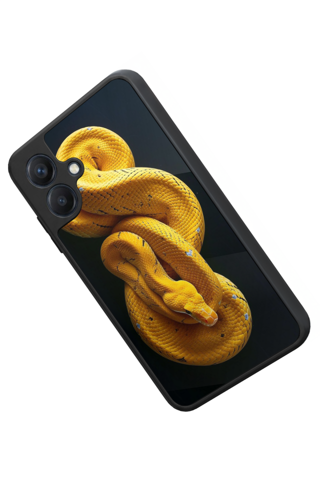 Samsung Galaxy A07 Uyumlu Yılan Tasarımlı Glossy Premium Kılıf