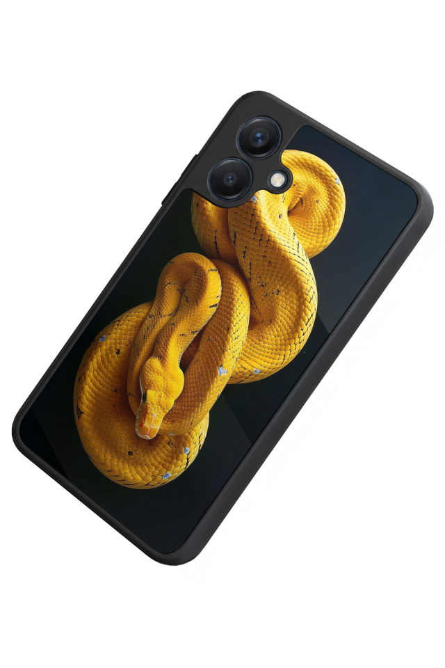 Samsung Galaxy A07 Uyumlu Yılan Tasarımlı Glossy Premium Kılıf