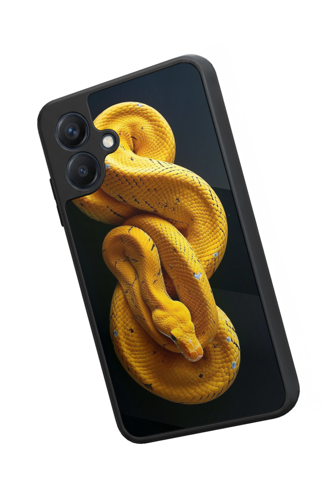 Samsung Galaxy A07 Uyumlu Yılan Tasarımlı Glossy Premium Kılıf