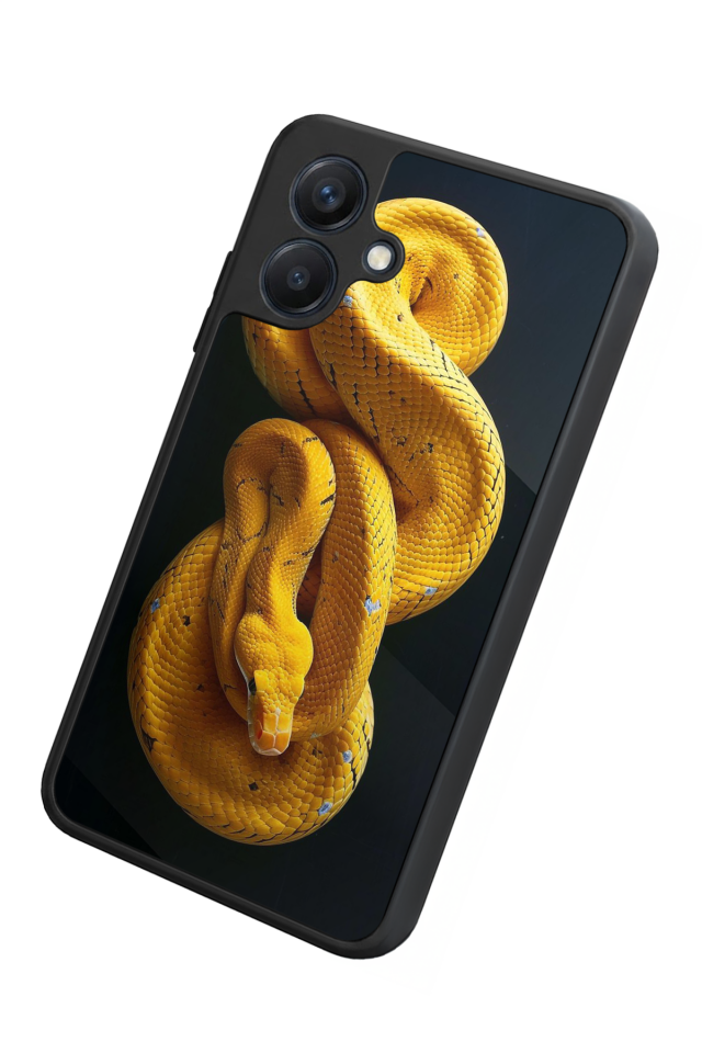 Samsung Galaxy A07 Uyumlu Yılan Tasarımlı Glossy Premium Kılıf