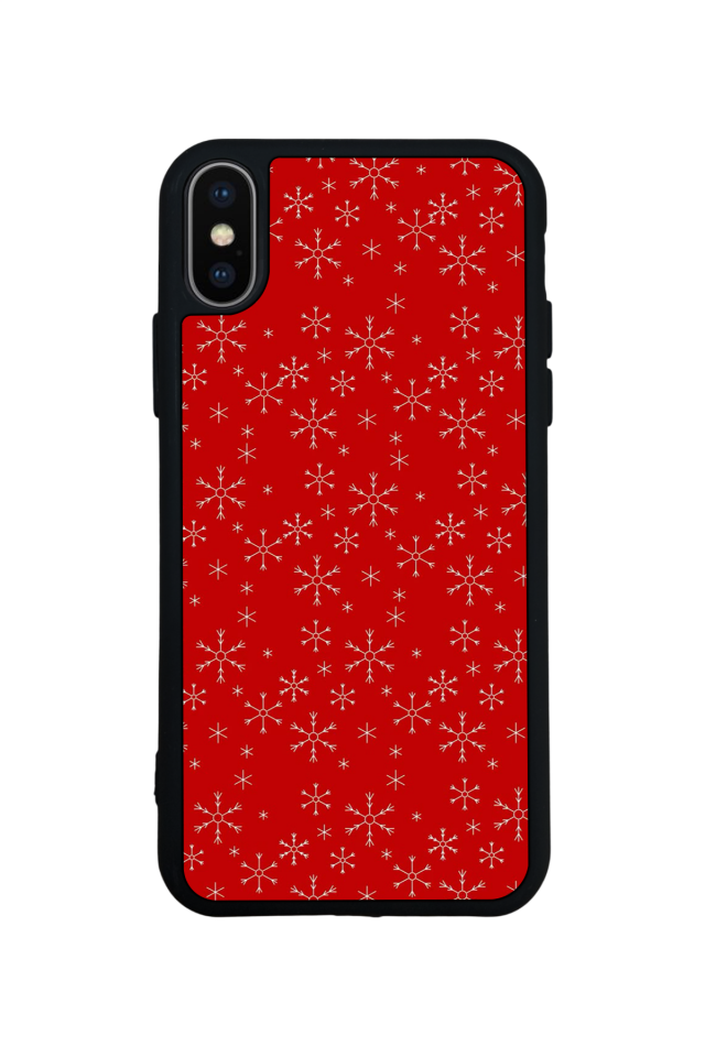 iPhone X/ XS Uyumlu Yilbasi Christmas Tasarımlı Glossy Premium Kılıf