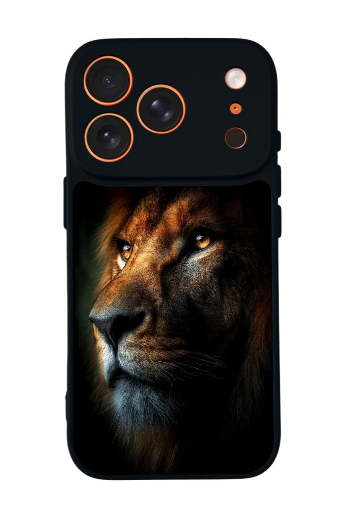 iPhone 17 Pro Uyumlu Aslan Tasarımlı Glossy Premium Kılıf